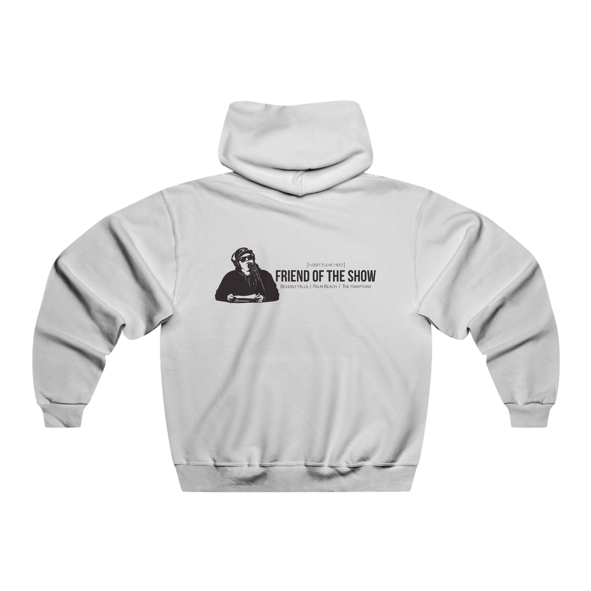 Friend of the Show Circle Logo Hoodie – Podcast Host Graphic Pullover