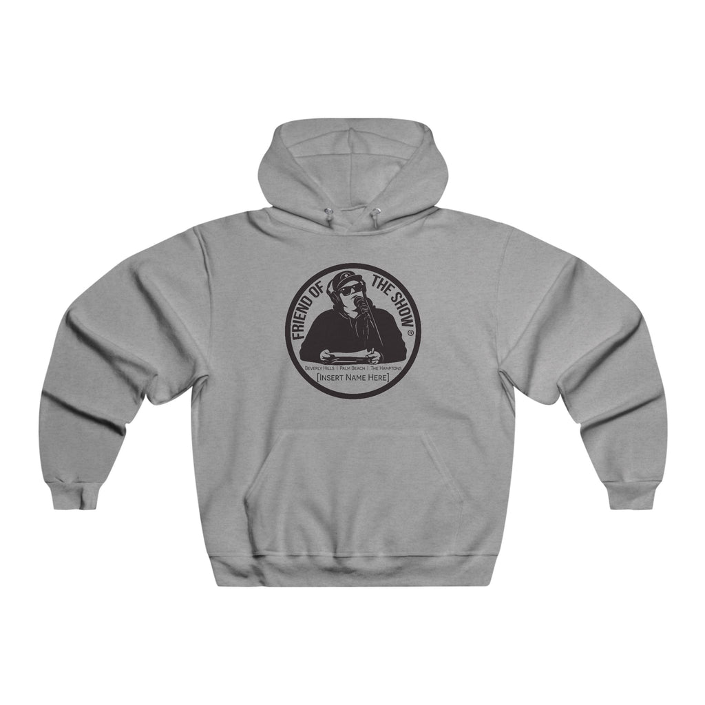 Friend of the Show Circle Logo Hoodie – Podcast Host Graphic Pullover