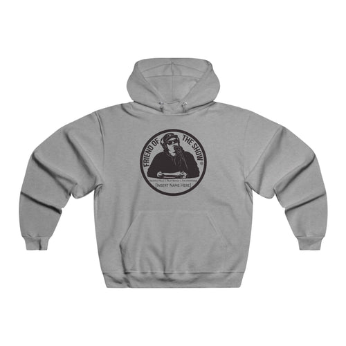 Friend of the Show Circle Logo Hoodie – Podcast Host Graphic Pullover