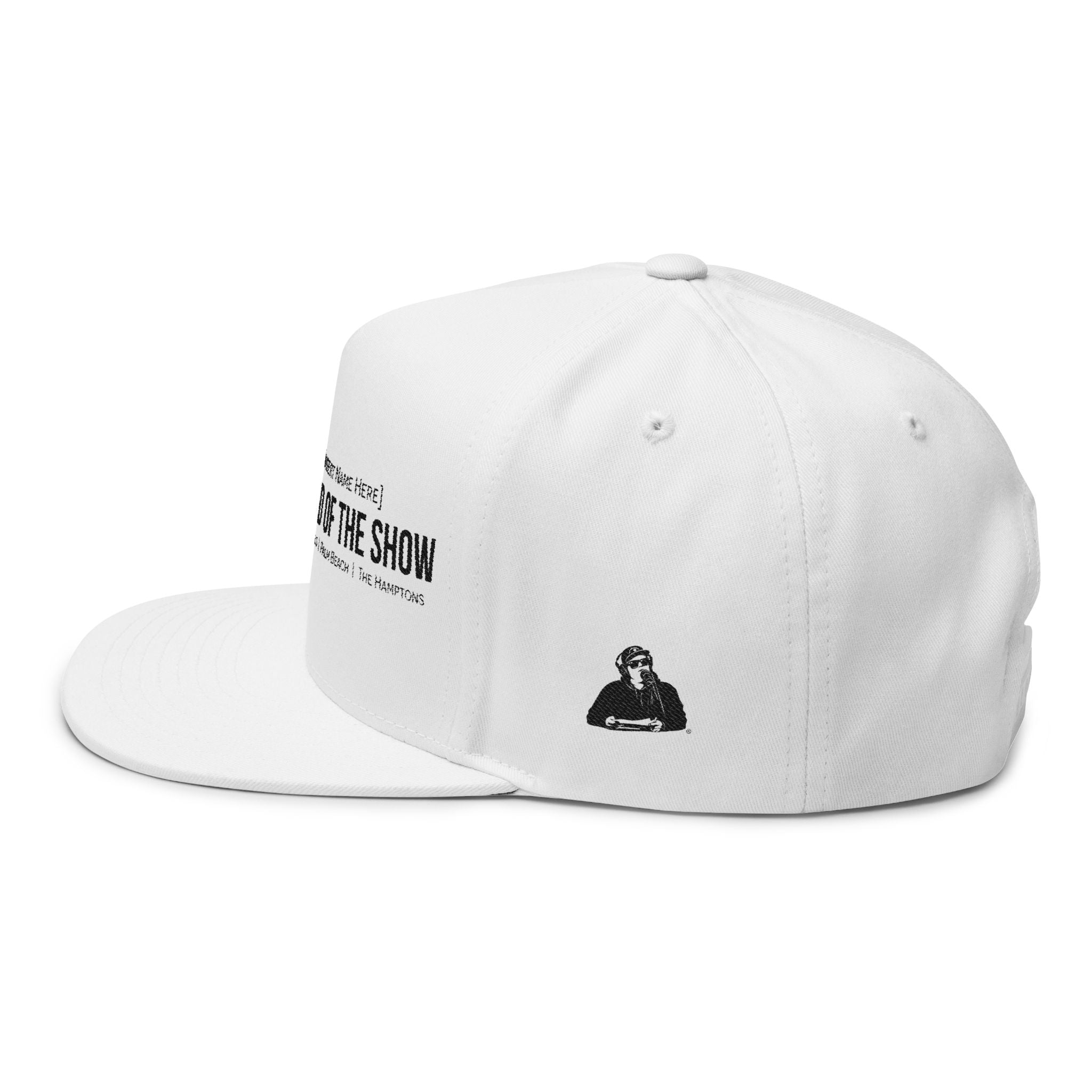 Friend of the Show Flat Bill Snapback — Embroidered Podcast Fan Hat